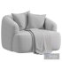 Fauteuil Sofia in donkerbeige Chair - Thumbnail 5
