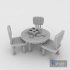 3D Kindergarten Table Chair 02 - Thumbnail 6