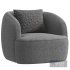 GWYNETH IVORY BOUCLE CHAIR BY CB2 - Thumbnail 5