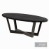 Preston Oval Top Wooden Coffee Table - Thumbnail 1