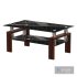 Glass Coffee Table with Lower Shelf - Thumbnail 1