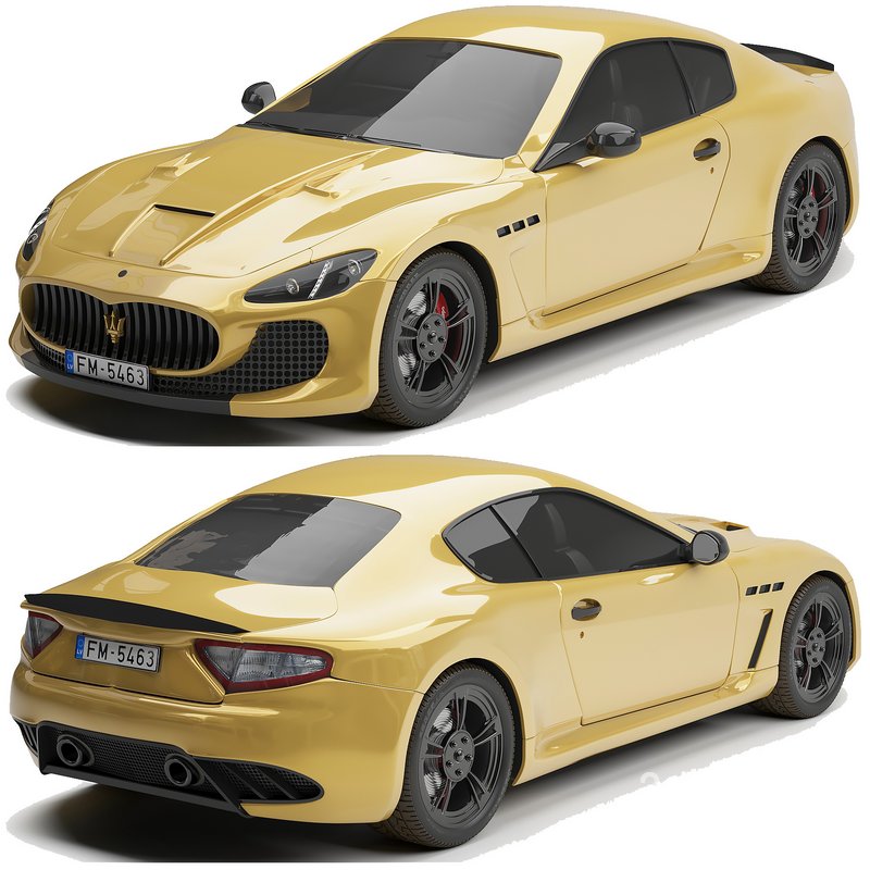 Maserati Granturismo Gold Chrome Image 1