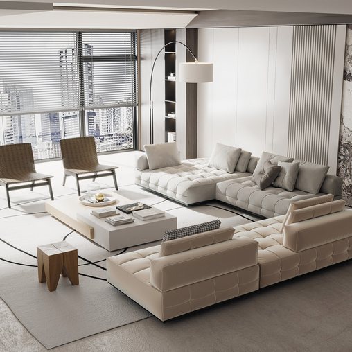 Modern sofa and chair