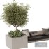 Outdoor Bench Olive V2 - Thumbnail 5