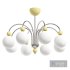 Modern Globe Chandelier with White Glass Shade and Adjustable Hanging Length for Residential Use - Thumbnail 2