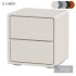 Modern Wood Nightstand with 2 Drawers Small and Stylish Bedroom Storage - Thumbnail 1