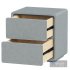 Modern Wood Nightstand with 2 Drawers Small and Stylish Bedroom Storage - Thumbnail 3