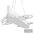 Childrens Plane Shaped Hanging Lamp Acrylic Bedroom LED Chandelier Pendant Light - Thumbnail 2