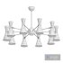 Ceiling chandelier with rotating shades 6 shades White - Thumbnail 4