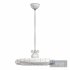 Modern Metal Pendant with White Acrylic Shade and Adjustable Hanging Length LED Bulbs - Thumbnail 4