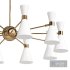 Ceiling chandelier with rotating shades 6 shades White - Thumbnail 3