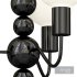 Modern Black Globe Chandelier White Glass Shades Adjustable Hanging Length - Thumbnail 6