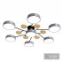 Macaron Molecular LED Ceiling Fixture Metal Living Room Semi Flush Mount Light - Thumbnail 1