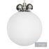 Modern Silver Pendant Light with Adjustable Hanging Length and White Glass Shade - Thumbnail 5