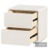 Modern Wood Nightstand with 2 Drawers Small and Stylish Bedroom Storage - Thumbnail 2