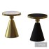 Stone Plate round Side Table Light Luxury and Simplicity Modern Small Tea Table - Thumbnail 1