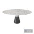 Special modern white marble stone coffee table - Thumbnail 1
