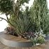 HQ Urban environment set of green plant benches 03 - Thumbnail 3