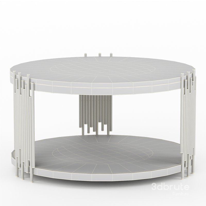 Camperian Rose Gold Coffee Table Marble Image 3