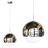 Globe Pendant Ceiling Light Simplicity Metal 1 Light ChromeGold Hanging Ceiling Light - Thumbnail 1