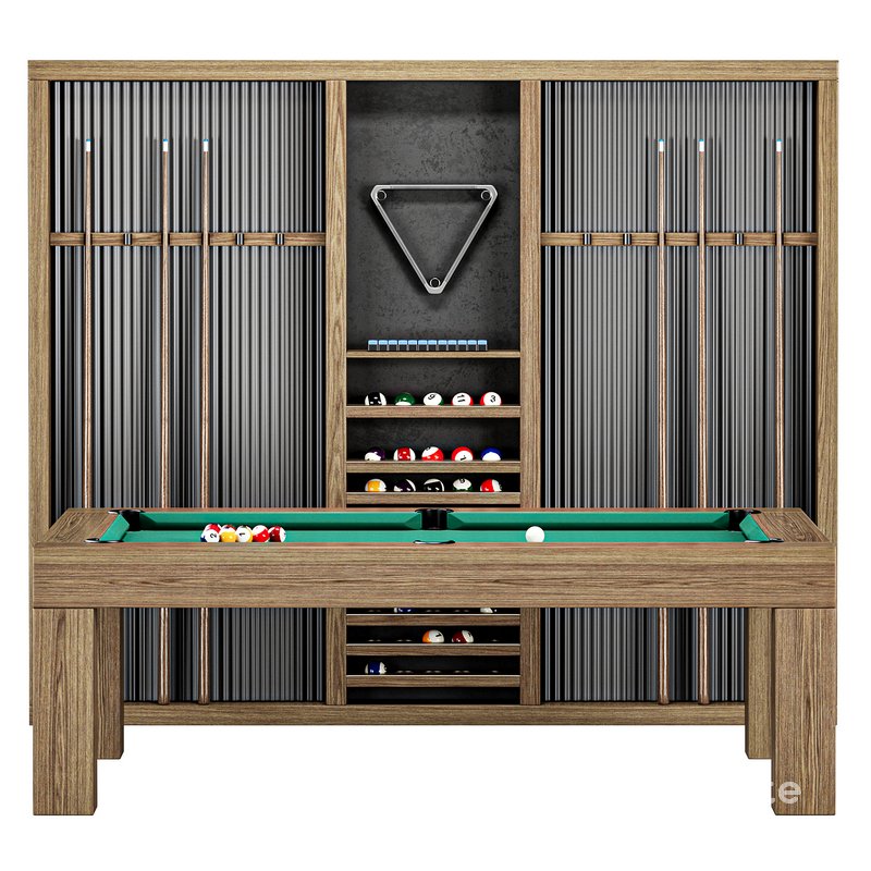 Parsons Pool Table Dry Oak Image 2