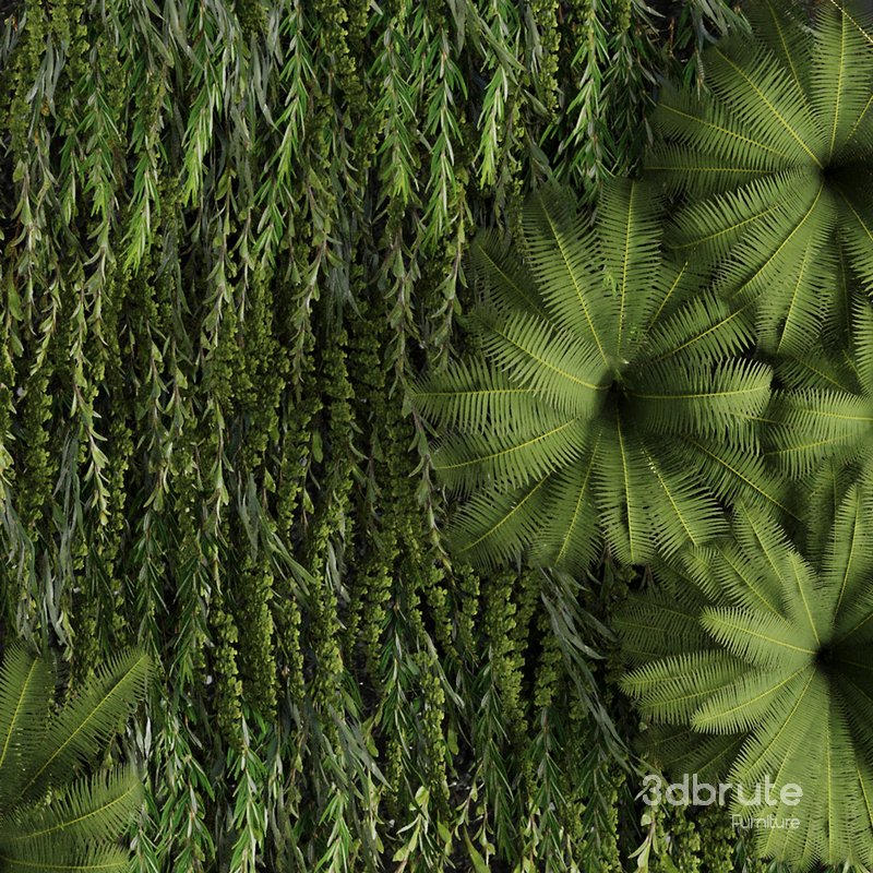 Circle Green Wall Plants Image 3