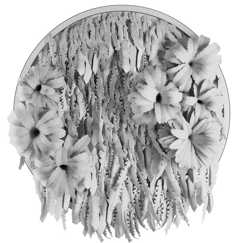 Circle Green Wall Plants Image 4