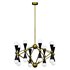 Modern Gold Chandelier with Adjustable Hanging Length for Residential Use - Thumbnail 2