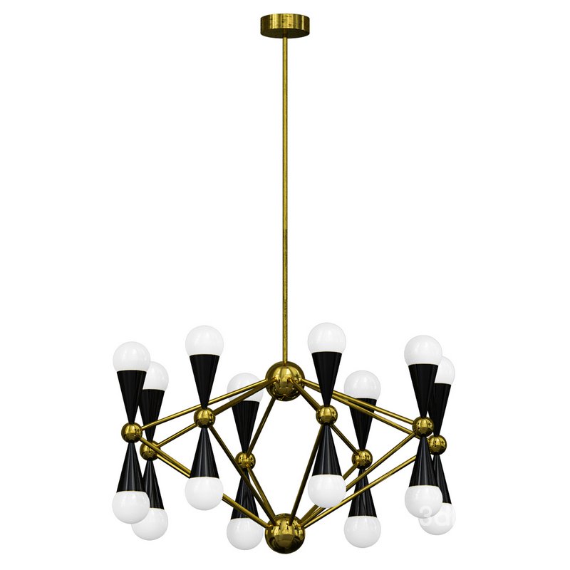 Modern Gold Chandelier with Adjustable Hanging Length for Residential Use Image 2