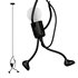 Black Geometric Pendant Light with Adjustable Cord and Modern Style - Thumbnail 2