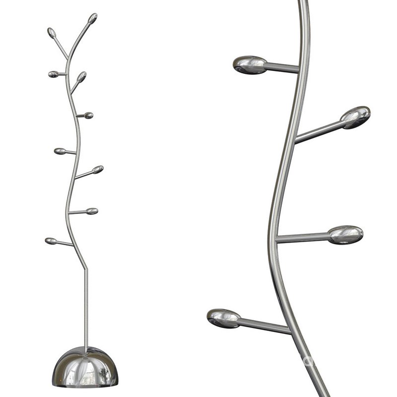 Glamorous Metal Frame Narrow Coat Rack With Flame Touch High Quality Image 2