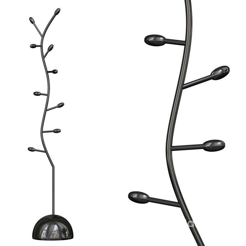 Glamorous Metal Frame Narrow Coat Rack With Flame Touch High Quality Image 3