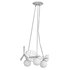Wood Kids Chandelier with Globe Lights Acrylic Shade and Adjustable Hanging Length - Thumbnail 3