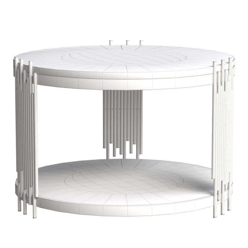 Camperian Rose Gold Coffee Table, Marble, Stainless Steel, Black Image 2