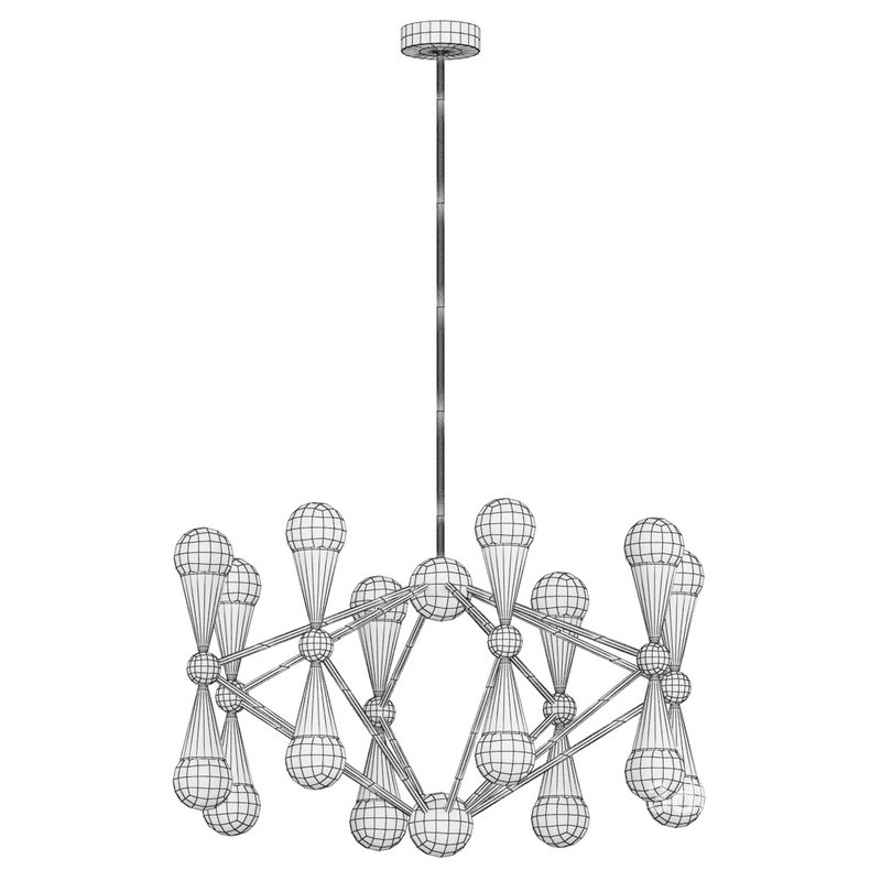 Modern Gold Chandelier with Adjustable Hanging Length for Residential Use Image 3