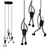 Black Geometric Pendant Light with Adjustable Cord and Modern Style - Thumbnail 3