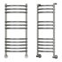 Water heated towel rail Margaroli Luna 434 11 chrome - Thumbnail 1