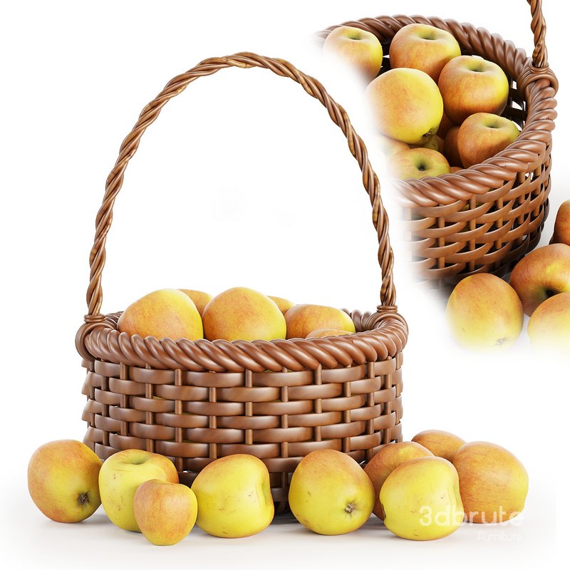 Basket Apples Image 1