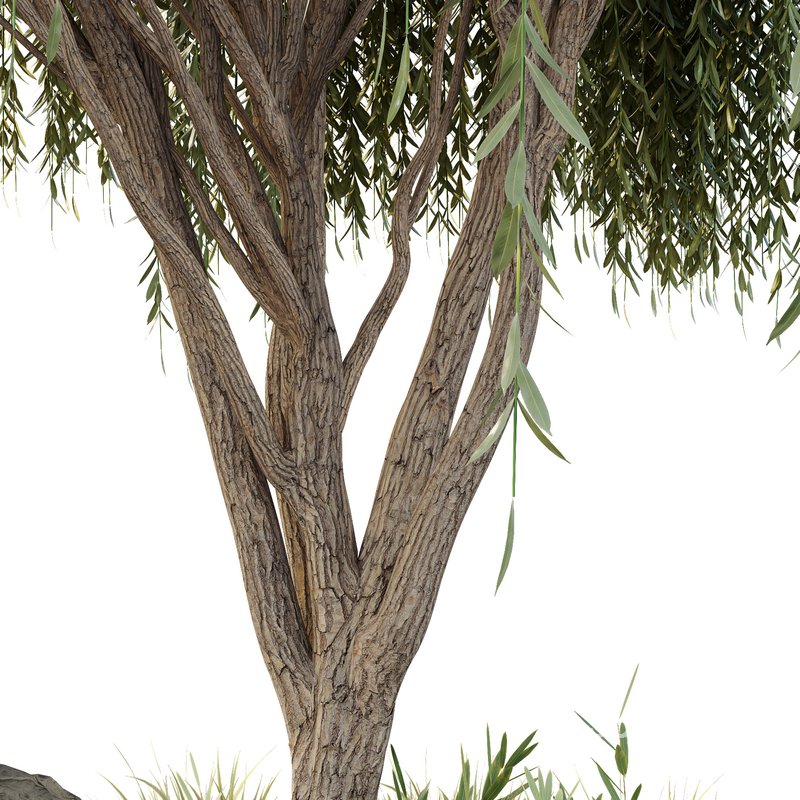 HQ Urban environment set of green plant benches 08 Image 2