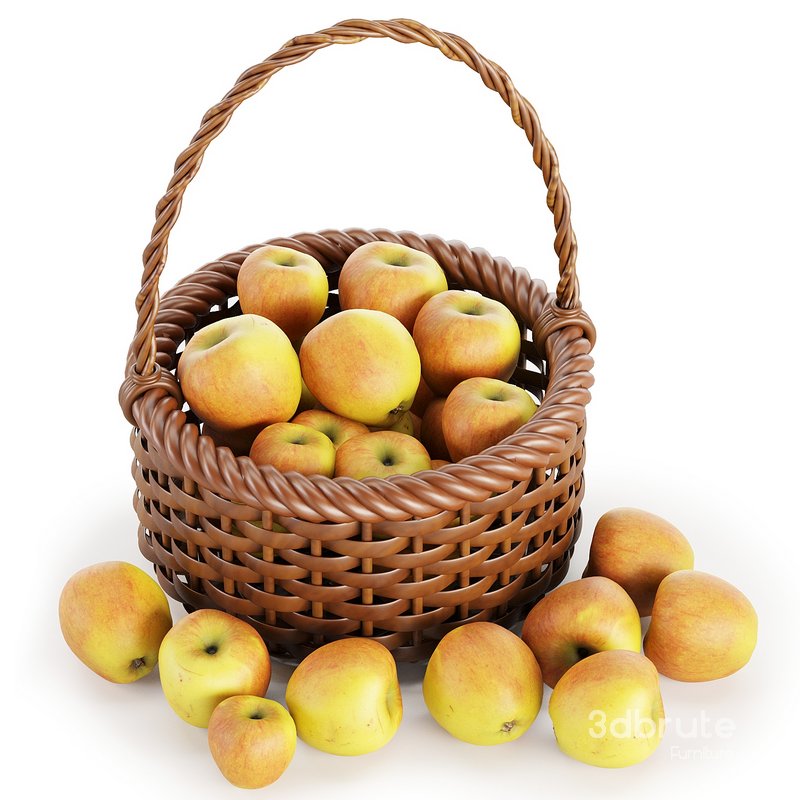 Basket Apples Image 2
