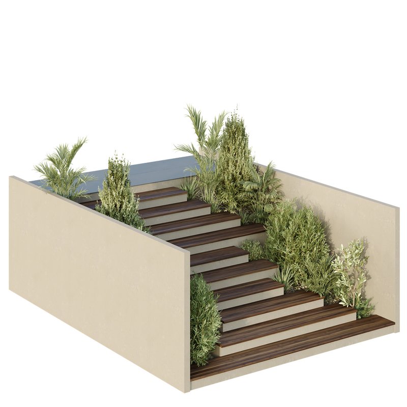 HQ Tree and bush garden box outdoor VOL 31 Image 2