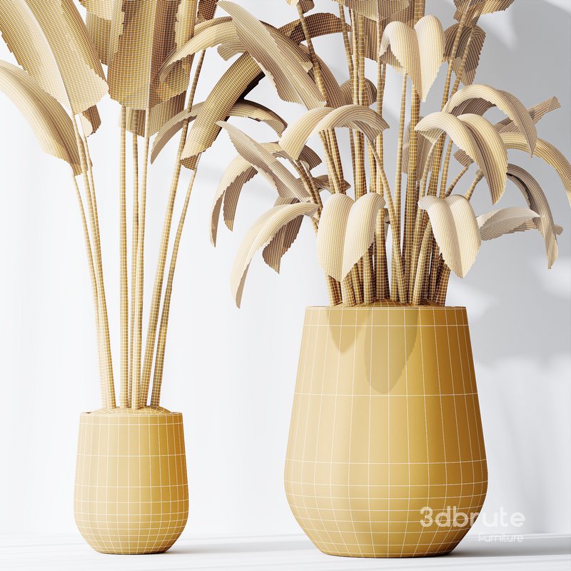 HQ Plants Bird Of ParadiseBird Vase Set04 Image 5