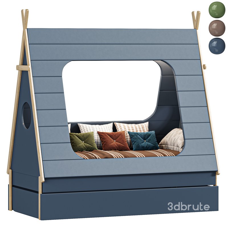 Wigwam bed with drawer KVOYA 11 Image 1
