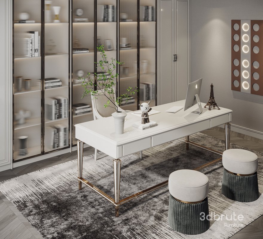 Modern table and chair Image 1