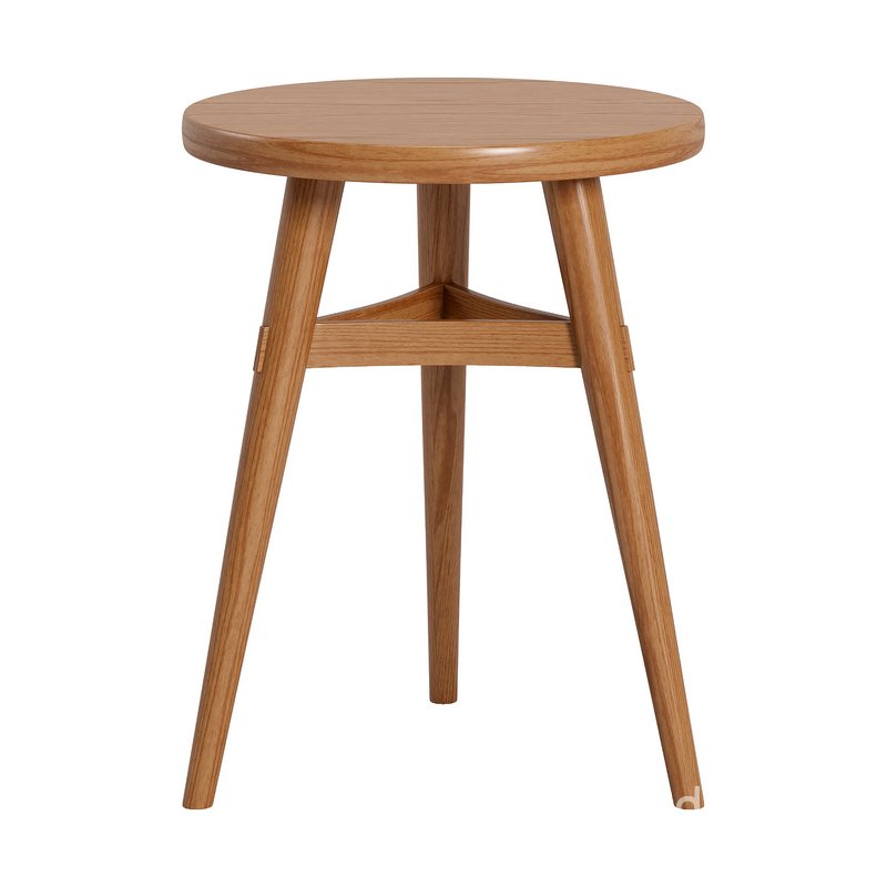 3 Leg Stool with Curved Stretchers – Chairs Image 5