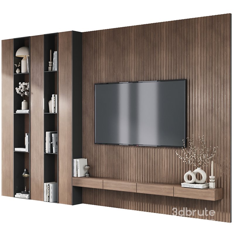 TV wall decor set3 Image 1