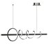 Modern Minimalist GoldenBlack spiral art linear LED chandelier for livingroom dinning area - Thumbnail 3