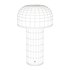 Metal Mushroom Night Table Lamp Minimalist Style LED Table Light - Thumbnail 3
