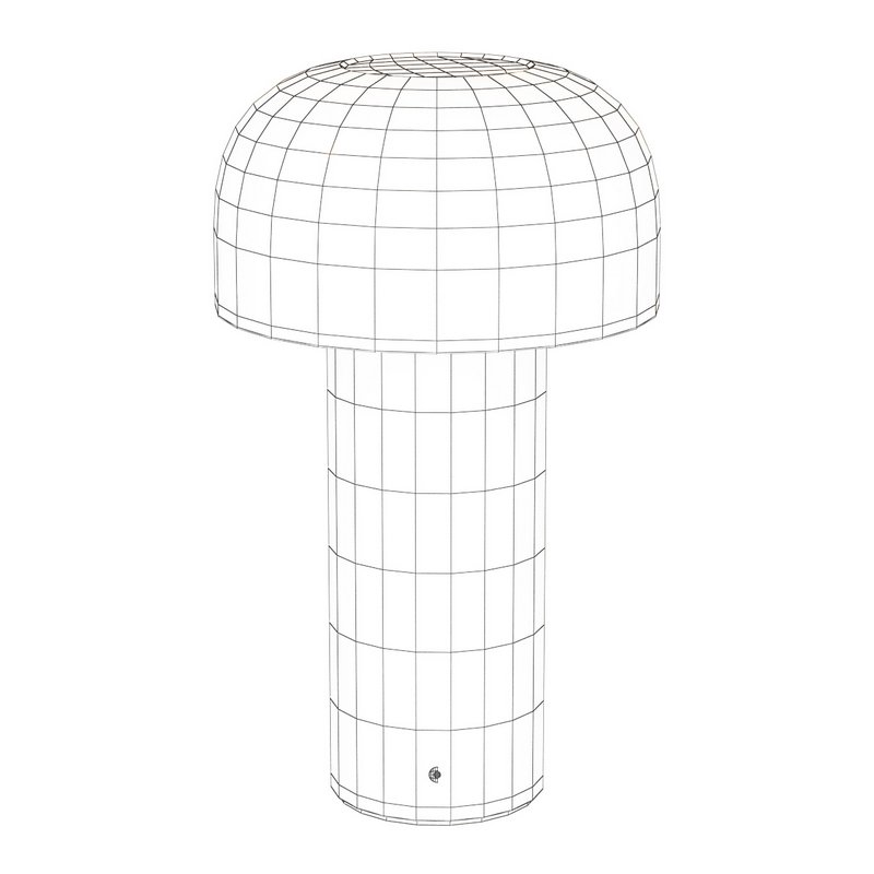 Metal Mushroom Night Table Lamp Minimalist Style LED Table Light Image 3