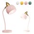 Color Optional Macaroon Style Desk Lamp Metal Dome Shade Eye Protection Studying Room Lighting Fixture - Thumbnail 4